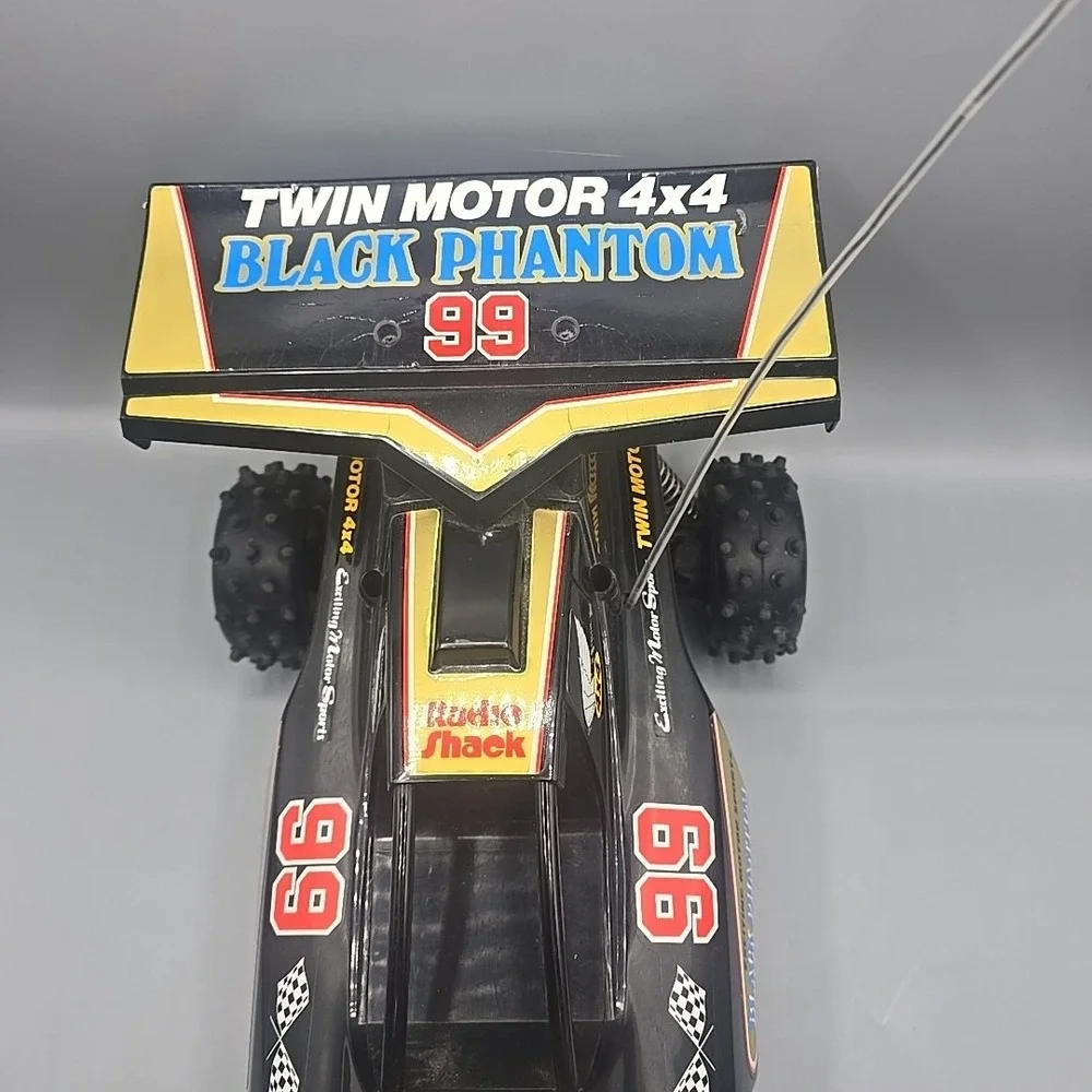Radio Shack Black Phantom Twin Motor Vintage RC Car Nikko Japan Battery Charger